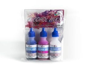 HS Alcohol Inks - Set 5 (Indigo, White and Violet)