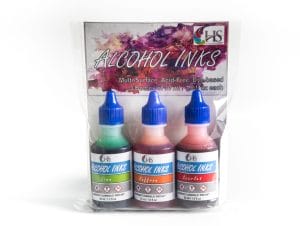 HS Alcohol Inks - Set 4 (Lime, Saffron and Scarlet)