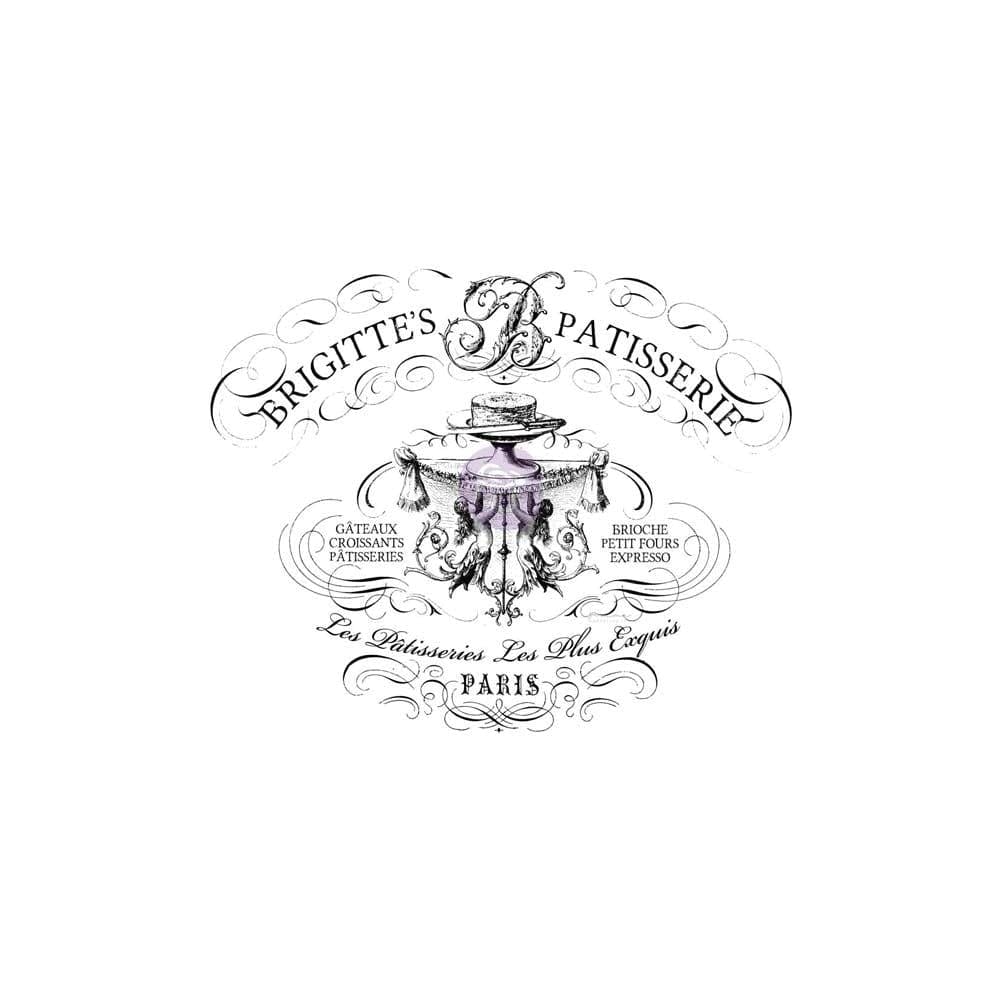 Prima Iron Orchid Designs Decor Transfer Rub-Ons - Brigitte Wide (33.7"X27.6") Prima Rub on Transfers 814410 Transfer Sheets