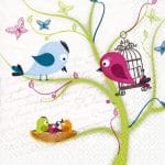 A pack of 12 by 12 inch German Decoupage Napkins ( 5 pcs )  - Tweety Family