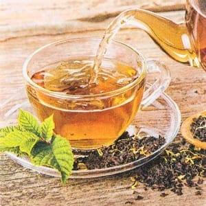 A pack of 12 by 12 inch German Decoupage Napkins ( 5 pcs ) - Tea Times