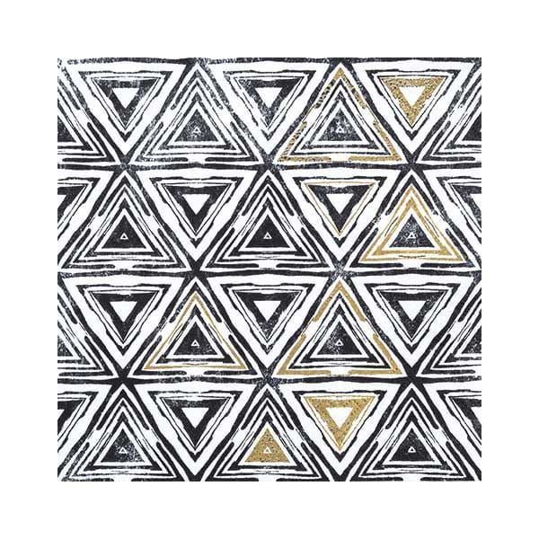 A pack of 12 by 12 inch German Decoupage Napkins ( 5 pcs ) - Triangles