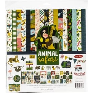 EchoPark paper pad - Animal Safari Collection Kit (12 by 12 inch)