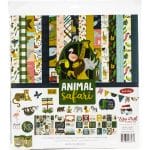 EchoPark paper pad - Animal Safari Collection Kit (12 by 12 inch)
