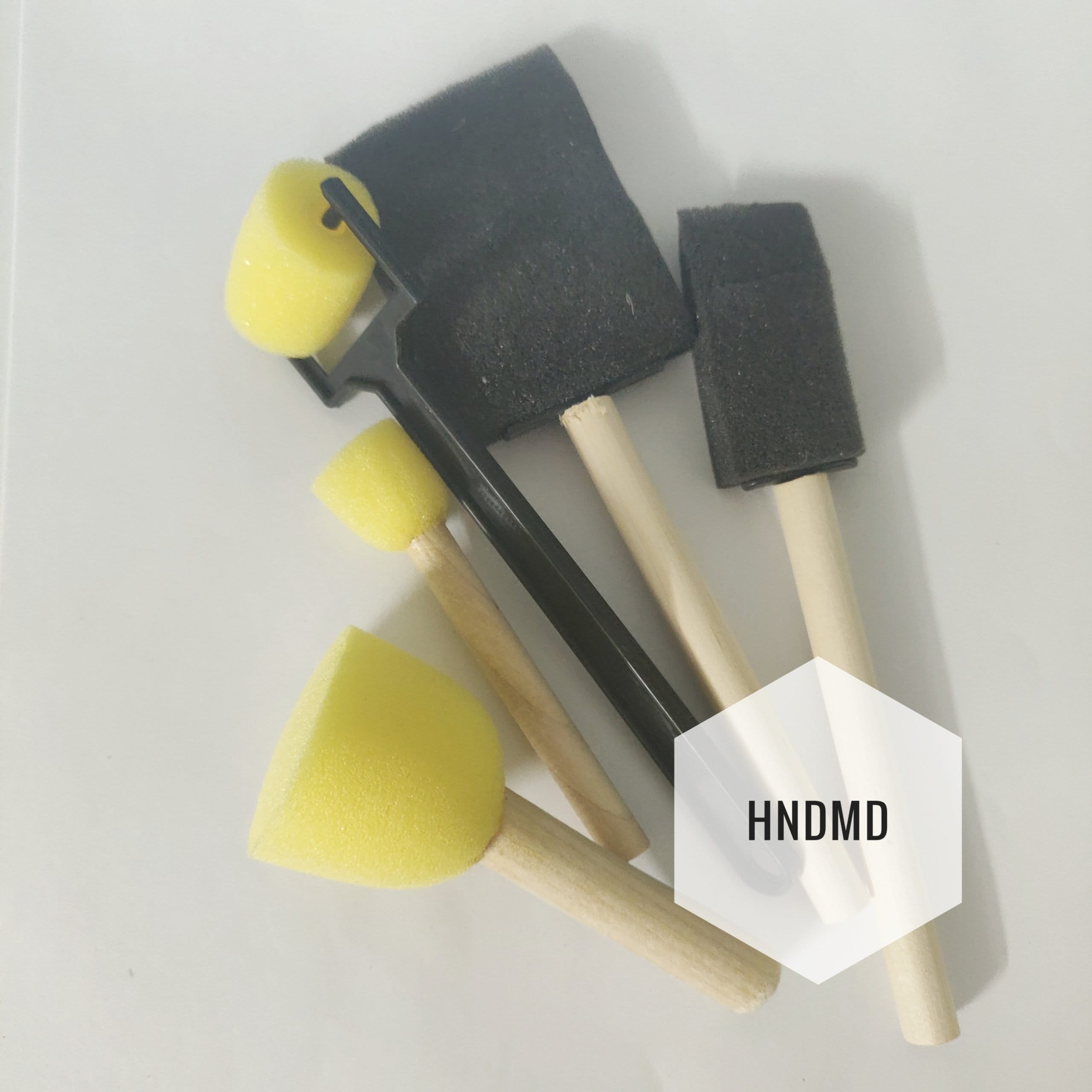 Foam or Sponge Brush Set with Brayer (Pack of 5 pcs) foam brushes set of 5 scaled Foam or Sponge Brush Set with Brayer (Pack of 5 pcs)