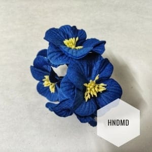 Large Mulberry Flowers - Dark Blue (Pack of 10) (CAMR401)