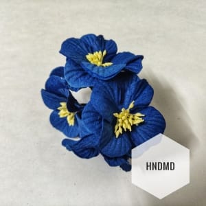 Large Mulberry Flowers - Dark Blue (Pack of 10) (CAMR401)