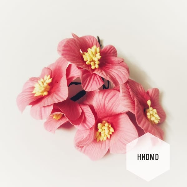 Large Mulberry Flowers - Dark Pink (Pack of 10) (CAMR403)