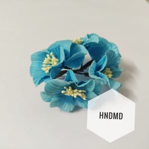 Large Mulberry Flowers - Light Blue (Pack of 10) (CAMR404)