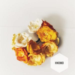 Mulberry Poppy Flowers - Shades of Yellow (Pack of 10)