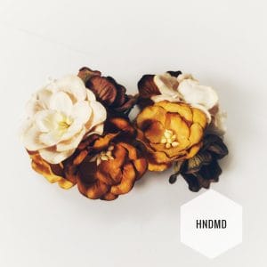 Mulberry Poppy Flowers - Vintage (Pack of 10)