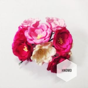 Mulberry Poppy Flowers - Shades of Pink (Pack of 10)