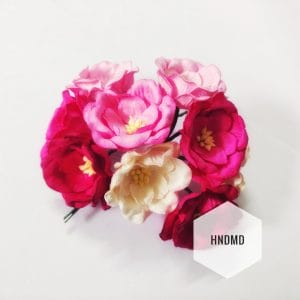 Mulberry Poppy Flowers - Shades of Pink (Pack of 10)