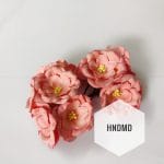 Mulberry Poppy Flowers - Peach Pink (Pack of 10)