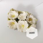 Mulberry Simple Poppy Flowers - Natural White (Pack of 10)