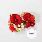 Mulberry Daisy Flowers - Shades of Red (Pack of 10)