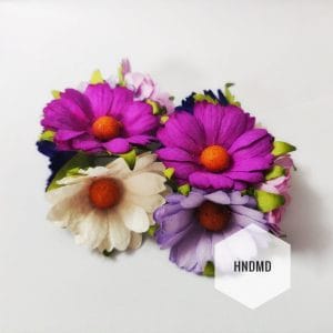 Mulberry Daisy Flowers - Shades of Violet (Pack of 10)