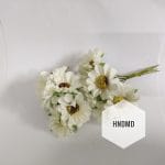 Fabric Sunflowers - White (Pack of 12)