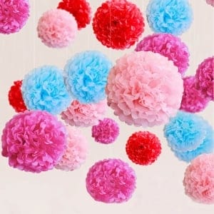 Pom Pom Kit (Party Essentials) - 8 large pom poms