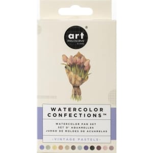 Art Philosophy Prima Watercolor Confections Watercolor Pans 12/Pkg - Vintage Pastel