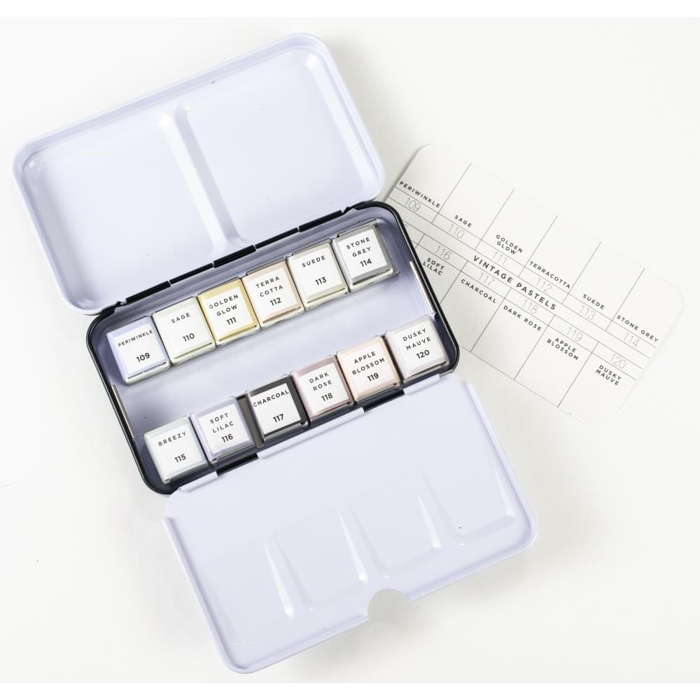 Art Philosophy Prima Watercolor Confections Watercolor Pans 12/Pkg - Vintage Pastel prima art philosophy watercolor confections Vintage Pastel 1 prima_art_philosophy_watercolor_confections_Vintage_Pastel_1