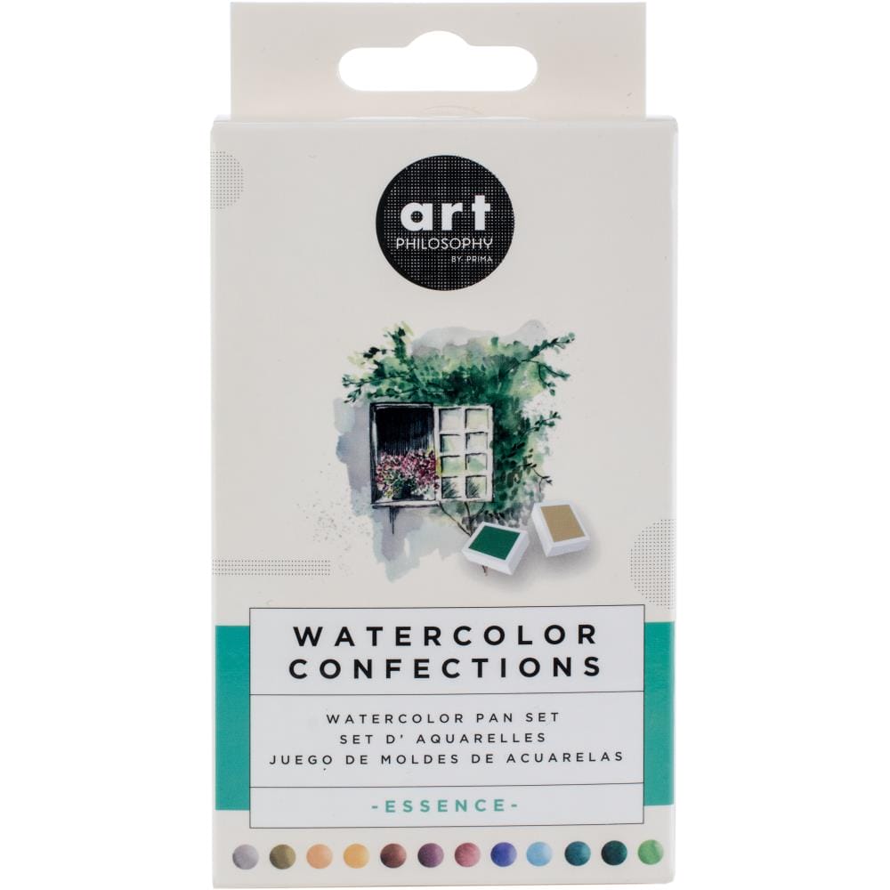 Art Philosophy Prima Watercolor Confections Watercolor Pans 12/Pkg - Essence prima art philosophy watercolor confections essence 1 Art Philosophy Prima Watercolor Confections Watercolor Pans 12/Pkg - Essence