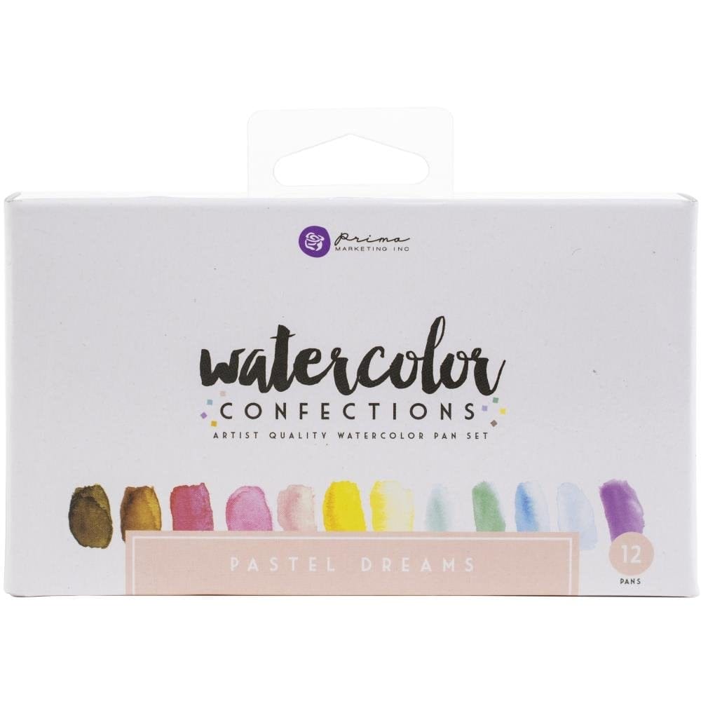 Art Philosophy Prima Watercolor Confections Watercolor Pans 12/Pkg - Pastel Dreams prima art philosophy watercolor confections pastel dream Art Philosophy Prima Watercolor Confections Watercolor Pans 12/Pkg - Pastel Dreams