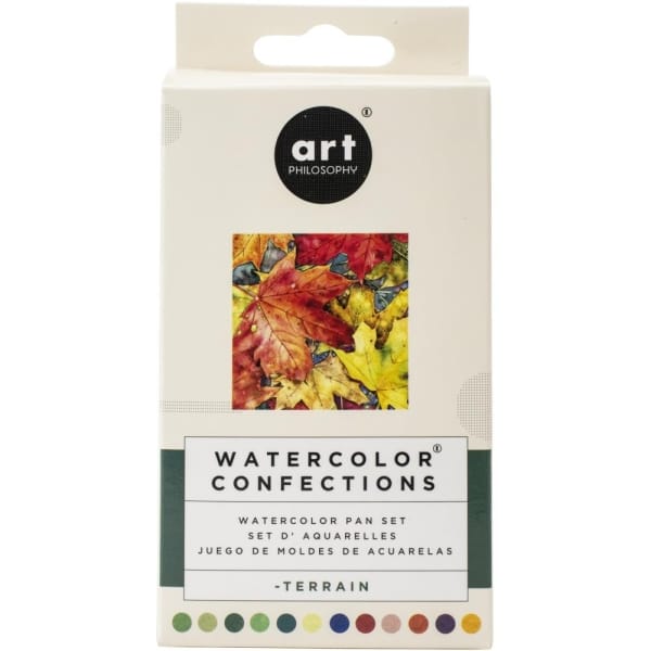 Art Philosophy Prima Watercolor Confections Watercolor Pans 12/Pkg - Terrian