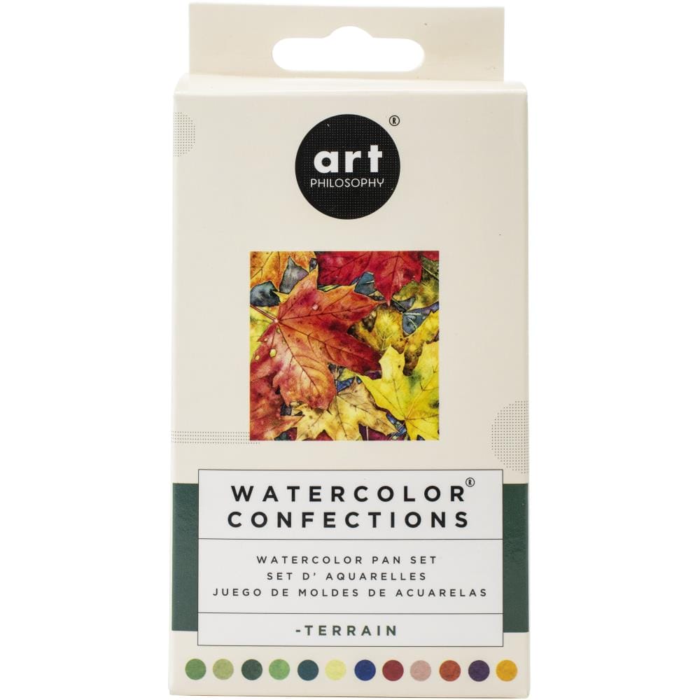 Art Philosophy Prima Watercolor Confections Watercolor Pans 12/Pkg - Terrian prima art philosophy watercolor confections terrian Art Philosophy Prima Watercolor Confections Watercolor Pans 12/Pkg - Terrian