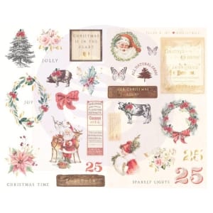 Prima Marketing Christmas In The Country Chipboard Stickers 29/Pkg