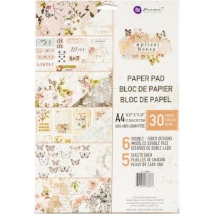 Prima Marketing Double-Sided A4 Paper Pad - Apricot Honey (30 sheets)
