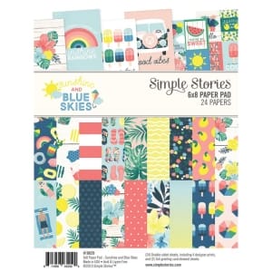 Simple Stories Double-Sided Paper Pad - Sunshine and Blue Skies (6"X8" 24/Pkg)