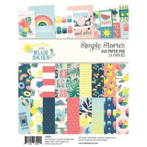 Simple Stories Double-Sided Paper Pad - Sunshine and Blue Skies (6"X8" 24/Pkg)