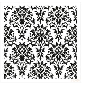 Cadence 45 by 45 cm stencil - Damask Pattern