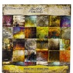 Tim Holtz Idealogy Paper Stash Kraft Metallic Paper Pad 8"X8" 36/Pkg - Abandoned