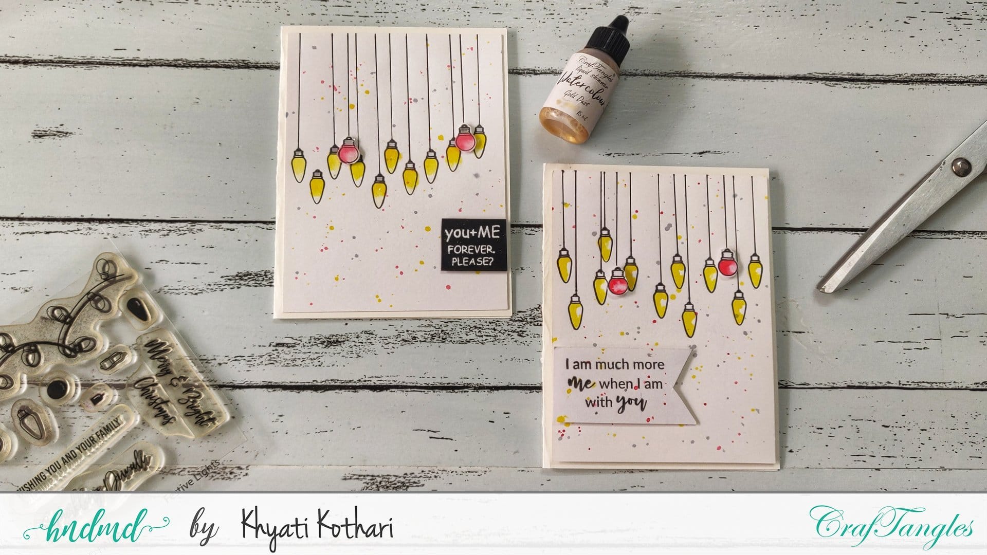 CrafTangles Photopolymer Stamps - Festive Lights CAsLoveCards 6 CAsLoveCards-6