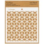CrafTangles 6"x6" Stencil - Hexagonal Stacks