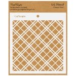 CrafTangles 6"x6" Stencil - Diagonal Plaid