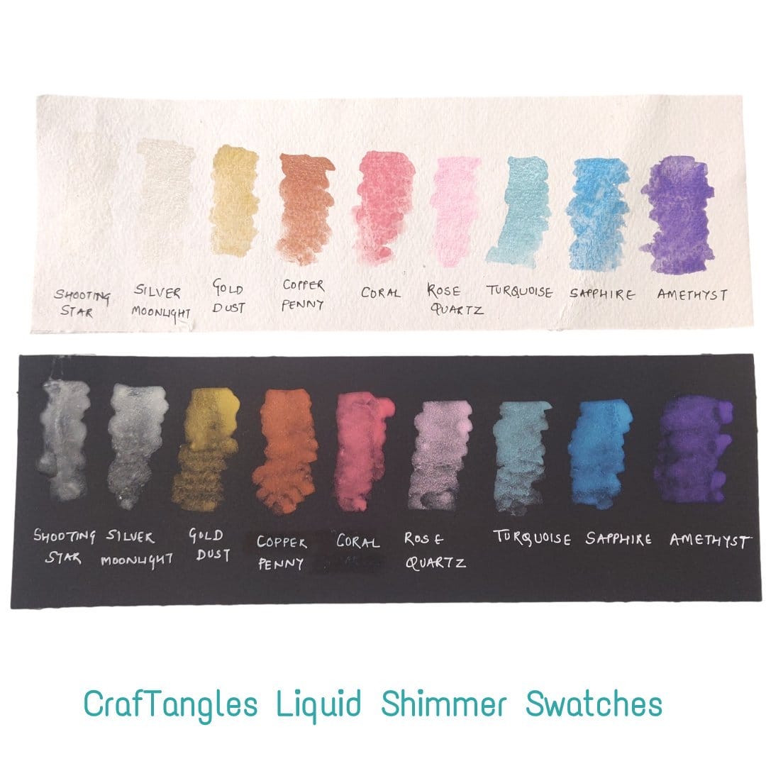 CrafTangles Liquid Shimmer Swatch