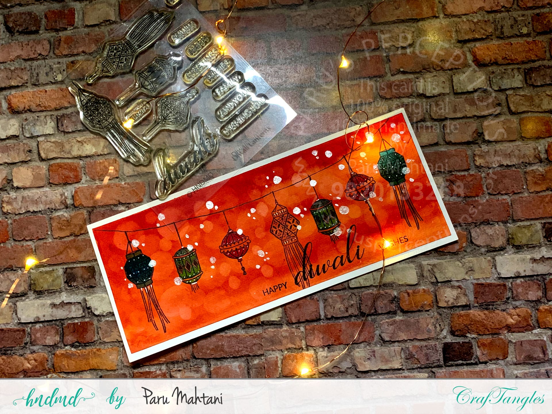 CrafTangles_Slimline_Diwali_Nov2020_Card_1
