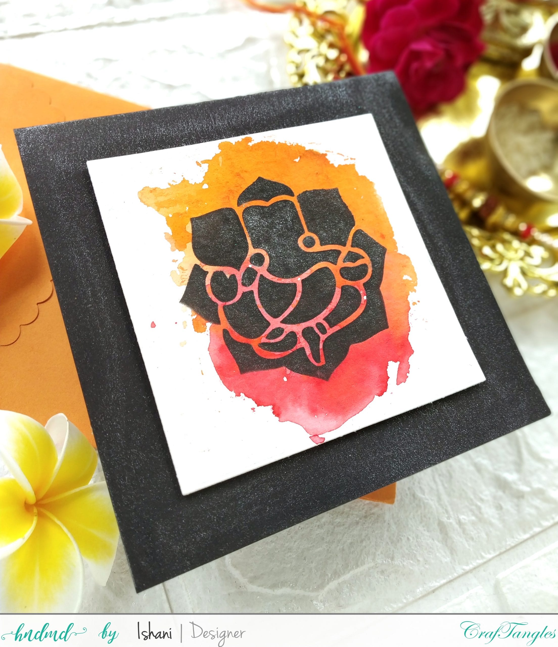 CrafTangles Liquid Shimmer Watercolor (15 ml) - Shooting Star Ishani CraftTangles Cards July2020 8 Ishani_CraftTangles_Cards_July2020_8