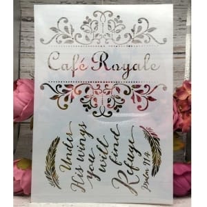 Stencil - Cafe Royale (A4 size)