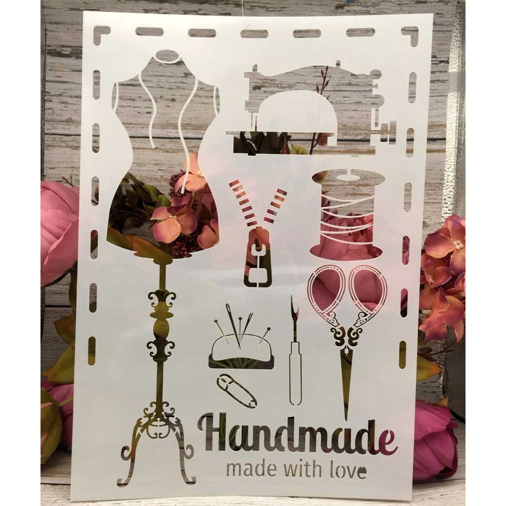Stencil - Handmade (A4 size) MB A4 Stencil 17 Stencil - Handmade (A4 size)