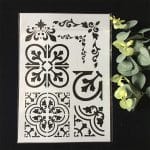 Stencil - Vintage Flourishes (A4 size)