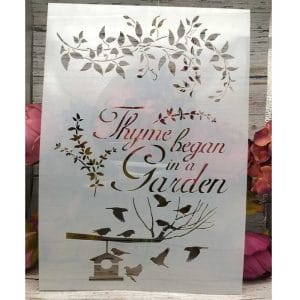 Stencil - Thyme Garden (A4 size)