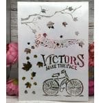 Stencil - Victorian Cycle (A4 size)