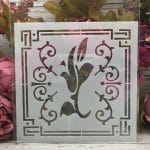 8by8 inch stencil - Design 1