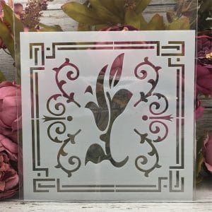 8by8 inch stencil - Design 1