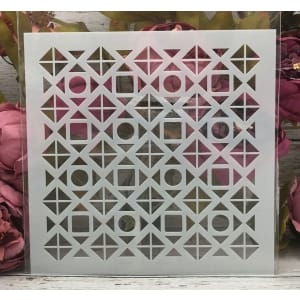 8by8 inch stencil - Design 11