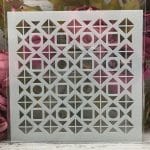 8by8 inch stencil - Design 11